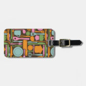 Küchen-Gerät-Muster 3 Gepäckanhänger (Vorderseite horizontal)