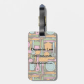 Küchen-Gerät-Muster 3 Gepäckanhänger (Rückseite vertikal)