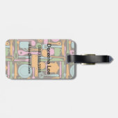 Küchen-Gerät-Muster 3 Gepäckanhänger (Rückseite horizontal)