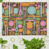 Küchen-Gerät-Muster 3 Handtuch (Gefaltet)