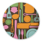 Küchen-Gerät-Muster 3 Keramikknauf (Vorderseite)