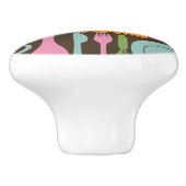 Küchen-Gerät-Muster 3 Keramikknauf (Seitenansicht)