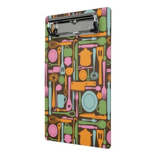 Küchen-Gerät-Muster 3 Mini Klemmbrett (Gewinkelt2)