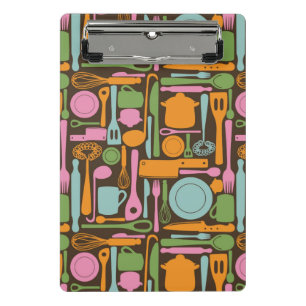 Küchen-Gerät-Muster 3 Mini Klemmbrett
