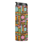 Küchen-Gerät-Muster 3 Thermosbecher (Nach rechts gedreht)