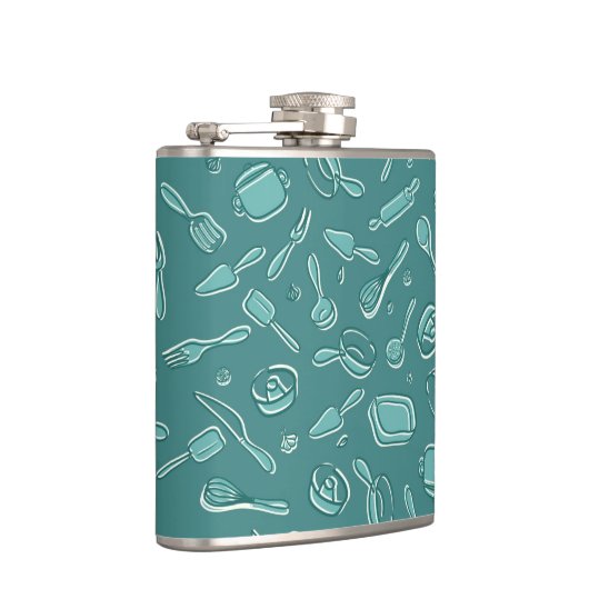 Küchen-Gerät-Muster Flachmann (Rechts)