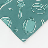 Küchen-Gerät-Muster Fleecedecke (Ecke)