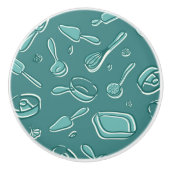 Küchen-Gerät-Muster Keramikknauf (Vorderseite)