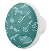 Küchen-Gerät-Muster Keramikknauf (Rechts)