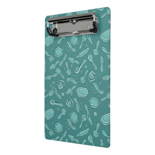 Küchen-Gerät-Muster Mini Klemmbrett (Gewinkelt2)