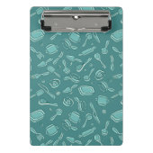 Küchen-Gerät-Muster Mini Klemmbrett (Vorderseite)