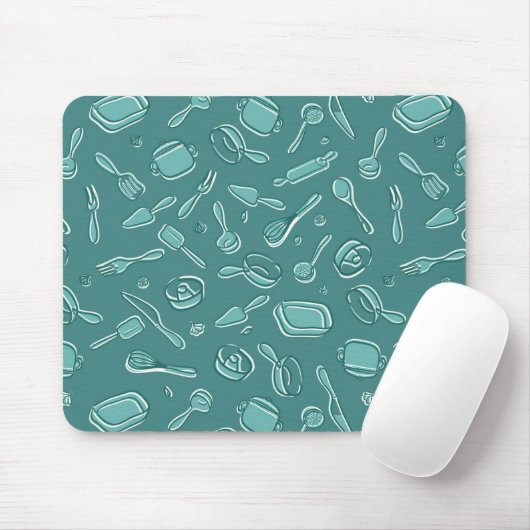 Küchen-Gerät-Muster Mousepad (Mit Mouse)