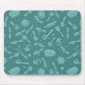 Küchen-Gerät-Muster Mousepad (Vorne)