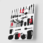 Küchen-Gerät-Wanduhr Quadratische Wanduhr (Winkel)