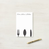 Küchen-Geräte Post-it Klebezettel (Auf Schreibtisch)