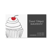 Kuchen-Geschäftskarten des grauen Mod