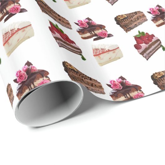 Kuchen Geschenkpapier (Rolleneckpunkt)