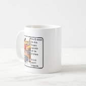 Küchen-glücklicher lustiger Tassen-Spaß Kaffeetasse (Vorderseite Links)