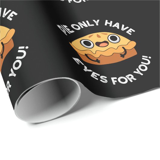 Kuchen haben nur Augen für Sie Funny Food Puff Dar Geschenkpapier (Rolleneckpunkt)