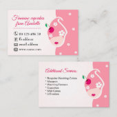 Kuchen, handgemachte 3-D-Kuchen, Backwaren Visitenkarte (Vorne/Hinten)