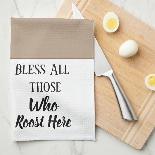 Küchen Handtuch Hühnchen Bless alle, die (Viertel Falte)