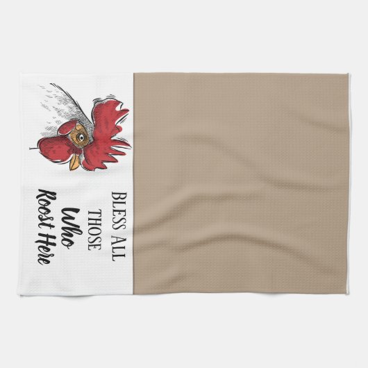 Küchen Handtuch Hühnchen Bless alle, die (Horizontal)