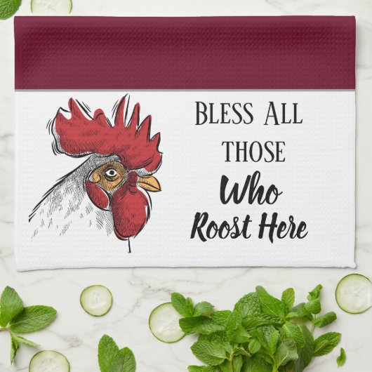 Küchen Handtuch Hühnchen Bless alle, die (Gefaltet)