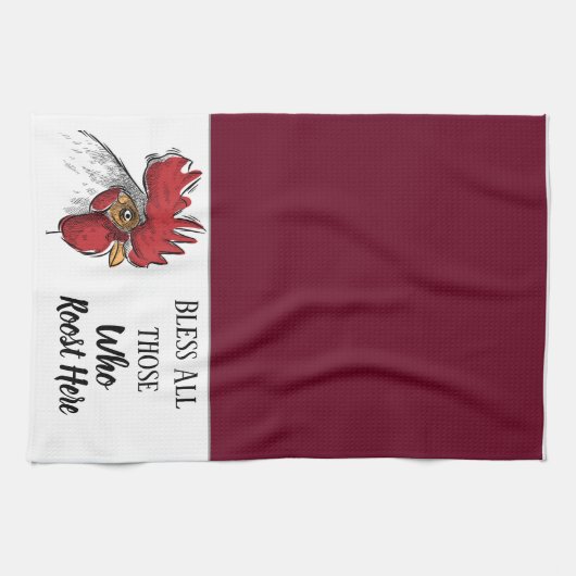 Küchen Handtuch Hühnchen Bless alle, die (Horizontal)