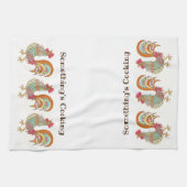 Küchen Handtuch-Rooster Etwas ist Kochen Geschirrtuch (Horizontal)