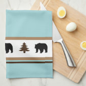 Küchen Handtuch Yellowstone Lodge 3 Bären und Bäum (Viertel Falte)