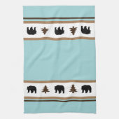Küchen Handtuch Yellowstone Lodge 3 Bären und Bäum (Vertikal)