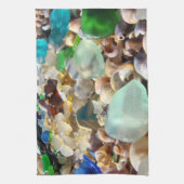 Küchen-Handtücher kundenspezifische blaue Seaglass Geschirrtuch (Vertikal)