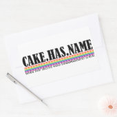 Kuchen hat den Namen 2 - AC Rechteckiger Aufkleber (Umschlag)