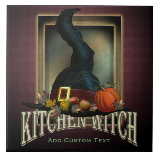 Küchen-Hexe Fliese (Vorderseite)