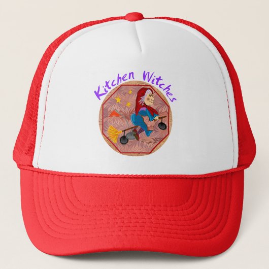 Küchen-Hexe-Hüte Truckerkappe (Vorderseite)