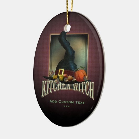 Küchen-Hexe Keramik Ornament (Links)