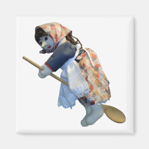 Küchen-Hexe-Reitlöffelmagnet Magnet