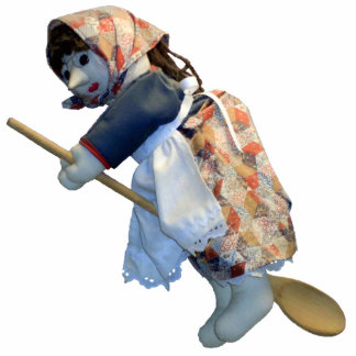 Küchen-Hexe-Reitlöffelverzierung Fotoskulptur Ornament