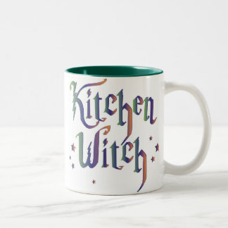 Küchen-Hexe-Tasse Zweifarbige Tasse