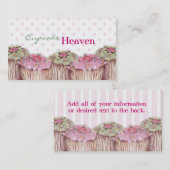 Kuchen-Himmels-Chic-Visitenkarten Visitenkarte (Vorne/Hinten)