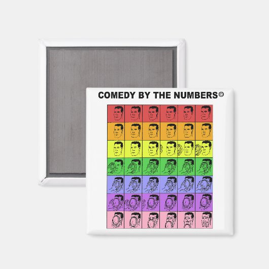 Kuchen im Gesicht - MAGNET (Vorderseite/Rückseite)