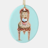 Kuchen im Viktorianischen Vorsitz Keramik Ornament (Rechts)