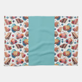 Kuchen in deinem Gesicht Geschirrtuch (Horizontal)