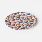 Kuchen in deinem Gesicht Pappteller (Schrägansicht)