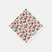 Kuchen in deinem Gesicht Serviette (Ecke)