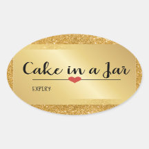 Kuchen in einem Glas modernen Gold Glitzer Urlaub