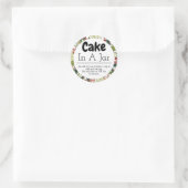Kuchen in einer Jar Weihnachtsidee Runder Aufkleber (Tasche)