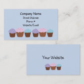 Kuchen in einer Reihe Visitenkarte (Vorne/Hinten)