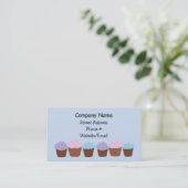 Kuchen in einer Reihe Visitenkarte (Stehend Vorderseite)