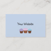 Kuchen in einer Reihe Visitenkarte (Rückseite)